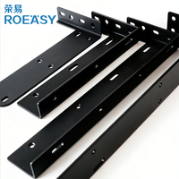 Supports de suspension ROEASY pour bibliothèque flottante, supports d'angle en acier robuste en forme de L, connecteurs et supports d'étagère pour armoires suspendues