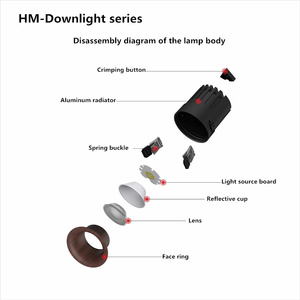 실내 <span class=keywords><strong>LED</strong></span> 다운라이트 원형 12W 15W 3000K 4000K 6000K 전압 AC220V(10%) 모던 <span class=keywords><strong>COB</strong></span> 거실 <span class=keywords><strong>LED</strong></span> 매입형 다운라이트 - Product Image 6