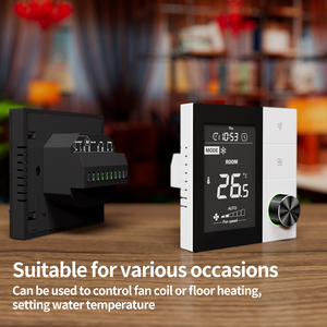 Núm cảm ứng nút cuộn dây Quạt đơn vị fcu nhiệt HVAC hệ thống <span class=keywords><strong>Wifi</strong></span> tuya điều khiển từ xa - Product Image 5