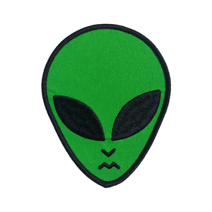 Petite taille personnalisée cool crâne patch alien patch tissé - Product Image 1
