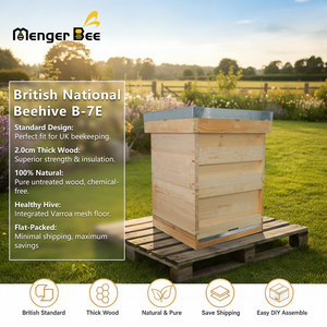 Nueva Colmena Nacional Mengerbee, Colmena de Madera de Abeto Chino Resistente con 1 Año de Garantía para Apicultores Profesionales - Product Image 2