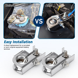 Juego de abrazaderas para terminales de batería Cnspeed de acero inoxidable 201 para coches japoneses MKZ 2015-2019 - Product Image 3