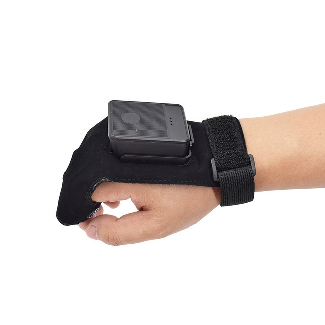 Handsfree 2D Bluetooth 2.4G Glove Barcode Scanner Finger Trigger Wireless Wearable Barcode Scanner