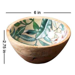 Tazón de Madera Ecológico Hecho a Mano para Servir, Decoración de Mesa para Hogar y Hotel, para Servir Ensaladas y Frutas - Product Image 4