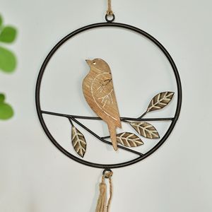 Décoration murale lavable INNOVA Home, style rustique, en MDF, motif oiseaux et arbre printanier, pour salon - Product Image 4