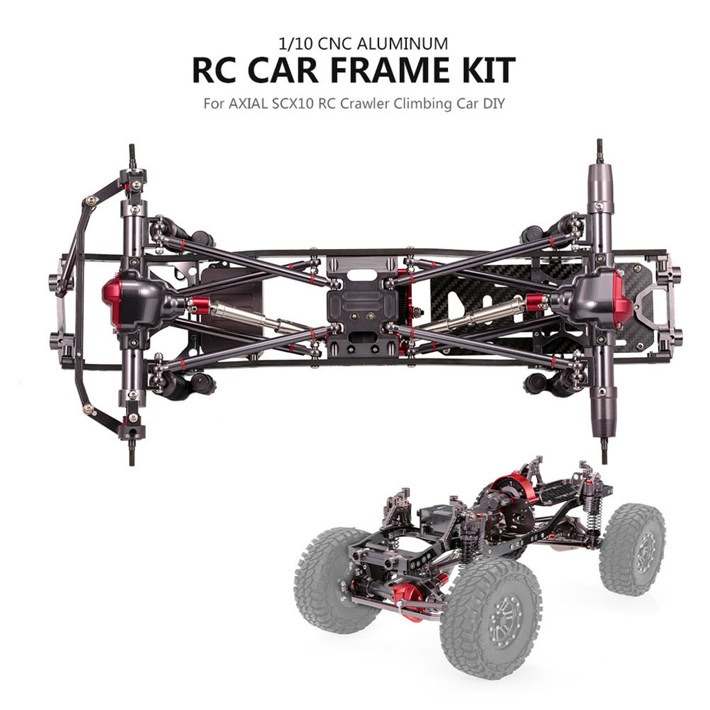Bandeja De Batería De Aluminio Mecanizado Para Axial SCX10 II 90046/90047, Accesoorio De Actualización, Negro Anodizado