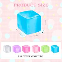 Balles anti-stress, jouets sensoriels, cubes sensoriels pour soulager le stress, 0,98 x 0,98 pouces, pour adultes, cadeaux et faveurs de fête