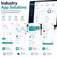 Logiciel de développement d'applications mobiles pour le secteur de la santé, solution d'application médicale personnalisée, réservation de patients, support en télémédecine, stock disponible