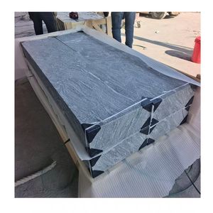 Pierre paysagère personnalisée en forme de vague de neige, gris magique, pour mur et marchepieds, avec finition brûlée - Product Image 1