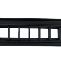 24 puertos 1U 19 "19 pulgadas Marco de distribución de fibra óptica en blanco sin módulo Cat5e Cat6 Utp Ftp/Stp Panel de conexión de red