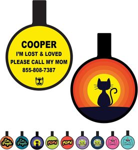 Etiquetas personalizadas de silicona para mascotas con código QR/NFC grabable, impermeable y duradero para perros y gatos, compatible con seguimiento GPS - Product Image 4