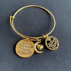 Bracelets extensibles avec lettres d'inspiration 2021, <span class=keywords><strong>maman</strong></span>, <span class=keywords><strong>papa</strong></span>, bracelet MOM, cadeaux pour la fête des mères, bracelets avec breloques personnalisés - Product Image 3