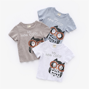 Ropa Infantil al por Mayor para Boutique, Últimos Diseños en Ropa para Niños, Camiseta Blanca Lisa para Niños - Product Image 1