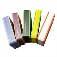 Panneau en HDPE à trois couches, double couleur, prix d'usine, feuille de couleur en plastique, découpe, matériau vierge à 100%, taille personnalisable