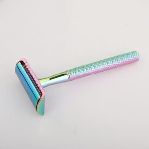 CNC de latón de la maquinilla de afeitar de seguridad de color de rosa de la cuchilla de doble filo afeitar - Product Image 6