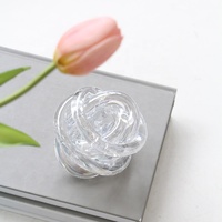 Décoration d'intérieur en verre et cristal écologique, design moderne pop art artisanal, boule à nœuds durable, cadeau pour un anniversaire ou un mariage