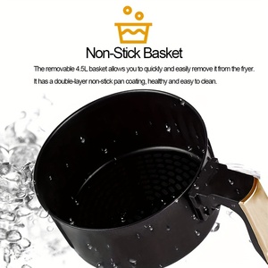 Freidora de Aire Caliente Inteligente Clásica para el Hogar, Multifunción, para Freír, Hornear y Asar, con Pantalla Táctil Digital LED y Fácil Limpieza - Product Image 4