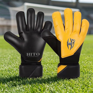 Fabricant direct d'usine, gants de gardien de but de football personnalisés de haute qualité, latex allemand de 4 mm, dos en silicone injecté, vente en gros - Product Image 3