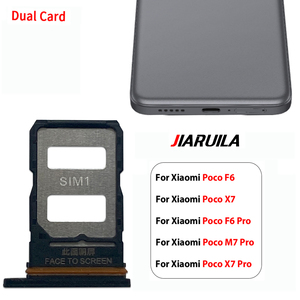 Tiroir de <span class=keywords><strong>carte</strong></span> SIM en gros pour <span class=keywords><strong>Xiaomi</strong></span> Poco F6 M7 X7 Pro – Tiroir de mémoire durable et précis, support de puce, pièces de rechange pour téléphone - Product Image 1