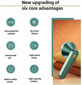 Electric Lint Remover Plastic Sweater Shaver Trimmer <b>Clothes</b> Fur Fuzz Cleaner USB Rechargeable Eco-Friendly 5W Portable Fabric - Product Image 3