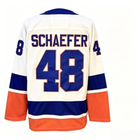 Jahitan Berkualitas Terbaik Dapat Disesuaikan # 48 SCHAEFER # 71 SCHAEFER # 13 BARZAL    Jersey Hoki