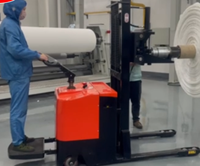 Apilador de Palets Eléctrico Avanzado de 2 Toneladas, Carretilla Elevadora con Pinza para Pacas, Precio de China