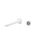 Robinet de lavabo en laiton avec cadran tourbillon, couleur blanche, mitigeur chaud/froid, bec haut pour hôtel, villa, salle de bain