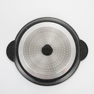 Nouveau produit Poêle à <span class=keywords><strong>paella</strong></span> antiadhésive 28cm en aluminium moulé sous pression avec vague - Product Image 3