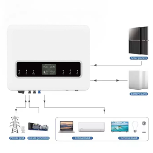 <span class=keywords><strong>Prix</strong></span> bon marché Wifi version UE IP65 étanche 5KW 8kw 10kw 12 <span class=keywords><strong>KVA</strong></span> <span class=keywords><strong>onduleur</strong></span> solaire hybride pour système d'énergie solaire domestique - Product Image 2