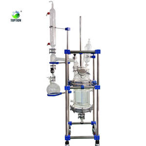 Toption 1-200l lò phản ứng thủy tinh hai lớp lò phản ứng hóa học Công nghiệp tùy chỉnh cho nhà máy hoặc phòng thí nghiệm sử dụng - Product Image 2