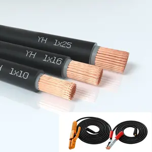 Superflex pvc 쿠퍼 용접 케이블 1/0 2/0 3/0 AWG 용접 케이블 구리 도체 용접 케이블