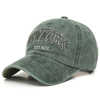 หมวกผ้าฝ้ายฟอกแนวนิวยอร์กสำหรับผู้ชายผู้หญิง,หมวกแก๊ปเบสบอล Gorras หมวกกันแดดหมวกคุณพ่อหมวกสำหรับกลางแจ้งปี2022