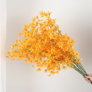Fabricación de China, ramo de flores decorativas para bodas, tallo largo, orquídea Oncidium de seda Artificial - Product Image 5