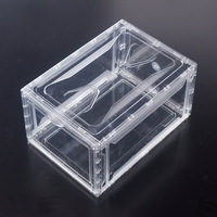 Nouvelles boîtes de rangement pour chaussures rectangulaires, durables, écologiques, moulées par injection, personnalisables, empilables, en matériau PP+PS transparent