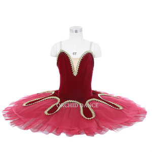 Tutú de terciopelo para mujeres y niñas, ropa de competición profesional de alta calidad para actuaciones de baile, disfraces de Ballet de <span class=keywords><strong>Boutique</strong></span> para escenarios - Product Image 5