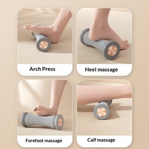 Roue de massage fascia pour yoga - Matériau <span class=keywords><strong>TPE</strong></span> haute élasticité pour massage des tissus profonds, soulagement des douleurs dorsales et étirements de yoga - Product Image 2