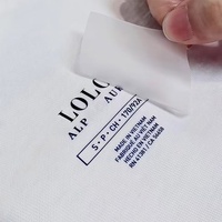 Étiquettes de transfert thermique en plastisol pour vêtements de créateurs, logos personnalisés, étiquettes de transfert thermique à repasser pour maillots de bain
