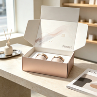 Caja de Envío de Lujo con Logotipo Personalizado Forest Packing, Ecológica, Fácil de Abrir con Tira Desprendible, Embalaje para Cosméticos