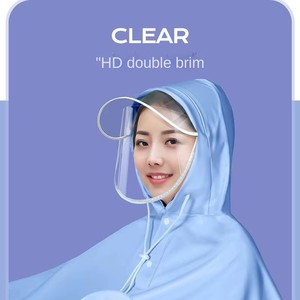 Housse de <span class=keywords><strong>pluie</strong></span> transparente en EVA pour moto électrique, imperméable et réutilisable, protection pour adultes, commande de vêtements de <span class=keywords><strong>pluie</strong></span> pour scooters - Product Image 4