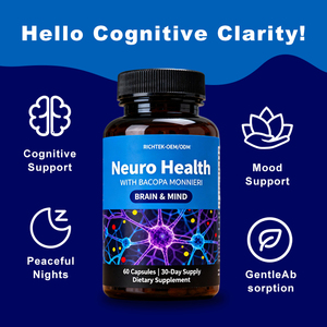 Bổ sung não nootropic không chứa gluten cho bộ nhớ và tập trung hỗ trợ phức hợp nhận thức với bacopa monnieri - Product Image 5