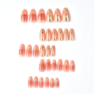 <span class=keywords><strong>Ennio</strong></span> 30 Pièces Faux Ongles à Presser Couvrants Rose Amande, Design Exquis Saint-Valentin, Longue Durée, pour Femmes et Filles, Idéal Soirées - Product Image 3