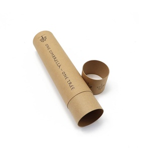 Emballage logistique biodégradable en tube de papier kraft recyclable et écologique, avec logo personnalisé imprimé - Product Image 6