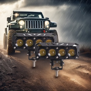 Sanvi Best Seller S004 Four Eye Spotlight <b>Led</b> <b>Headlights</b> for Driving Bulb White Yellow Dual Color <b>Led</b> Spotlight <b>Headlight</b> - Product Image 5