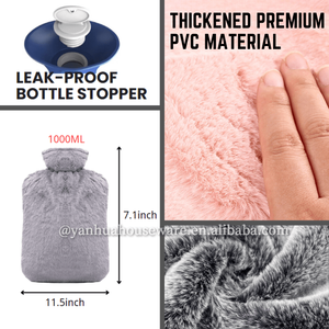 Fabricant populaire hiver plus chaud chaleur réutilisable sac d'eau chaude froide soulagement de la douleur <span class=keywords><strong>bouillotte</strong></span> avec couvercle - Product Image 5