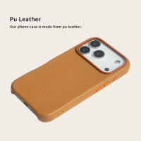 Produits Tendances 2026 Nouvelle Arrivée Étui de Téléphone Portable en Cuir Pebble Premium pour iPhone 15 16 17 Pro Max