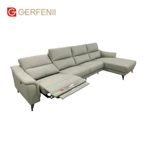 Luxus moderne graue Sofas Sofa Modular importierte Leder Wohnzimmer möbel Lazy Sofa Recliner