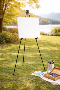 Chevalet pliable en métal Huixishi à cinq sections, portable, pour croquis et peinture, pour étudiants et artistes, noir, 162 cm, 5 lb, Chine - Product Image 5