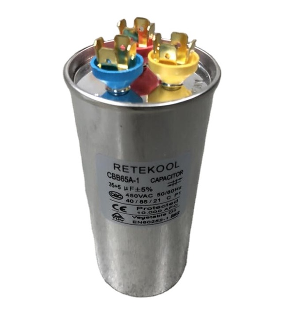 CBB65 Refrigerator Air Conditioner Parts Starting Capacitor