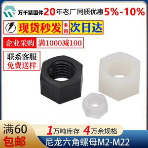 Wanqian Fasteners Nylon Hex Nuts M2 M22 Plastic Threaded Fasteners For General Use - Product Image 5