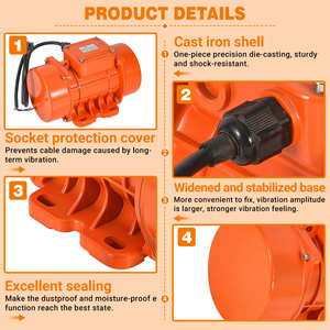 Motor de Vibración de la Serie Oli Mve Personalizable de Alta Calidad, MV60/3-60Hz, Vibrador de Hormigón <span class=keywords><strong>Industrial</strong></span> Trifásico, 220/380V, 0.4-300KN - Product Image 3